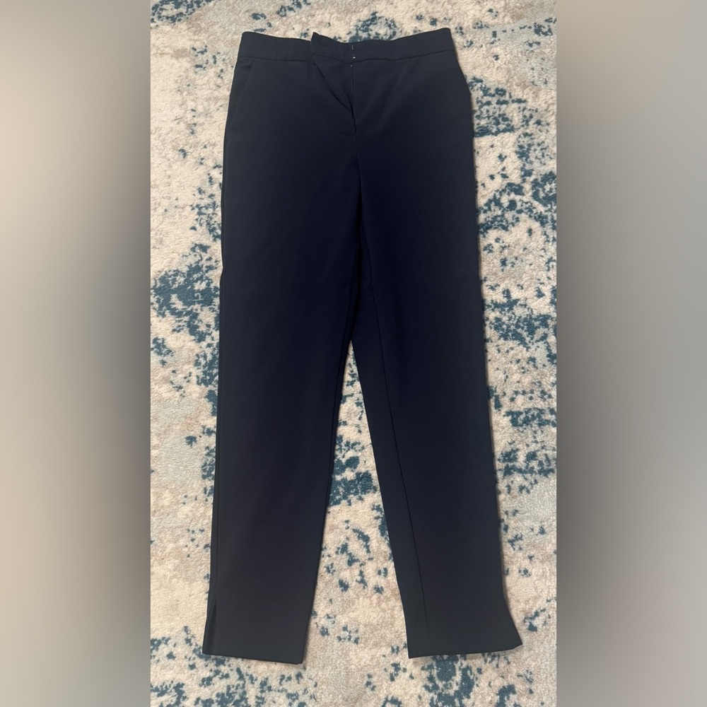 MaxMara Midnight blue Skinny dress Pants with side slit at heam